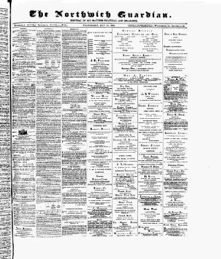 cover page of Northwich Guardian published on May 13, 1896